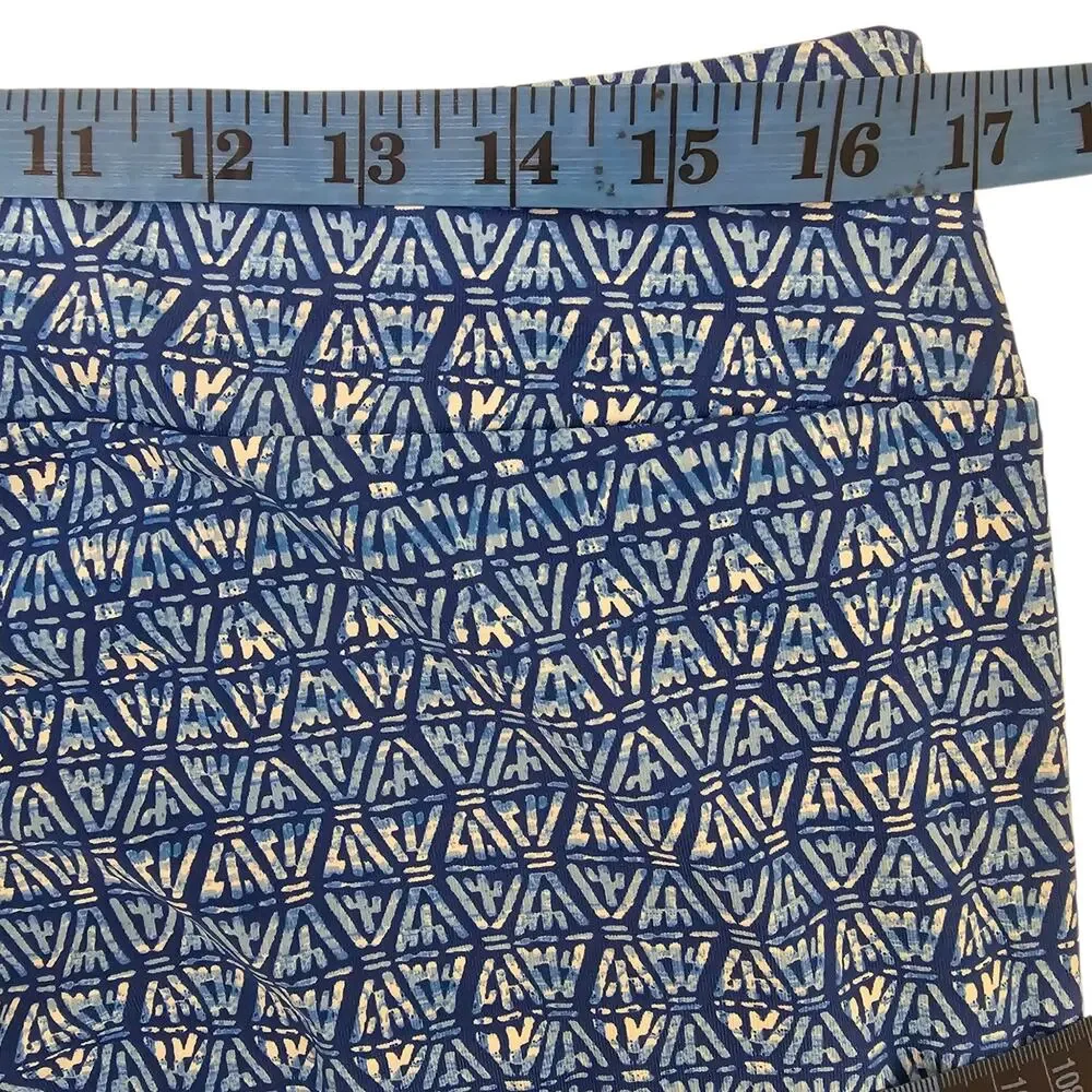 J. McLaughlin Carmel Marigot Flare Pants NWT Dark Blue/Blue/White Size L